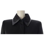 Fendi Karlaga Feld Era Mink Half Zip Long Coat Black 38 — view 5