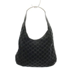 Gucci Shoulder Bag GG Pattern Suede Black 001 YM OH — view 2