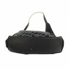 Gucci Shoulder Bag GG Pattern Suede Black 001 YM OH — view 4