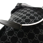 Gucci Shoulder Bag GG Pattern Suede Black 001 YM OH — view 8