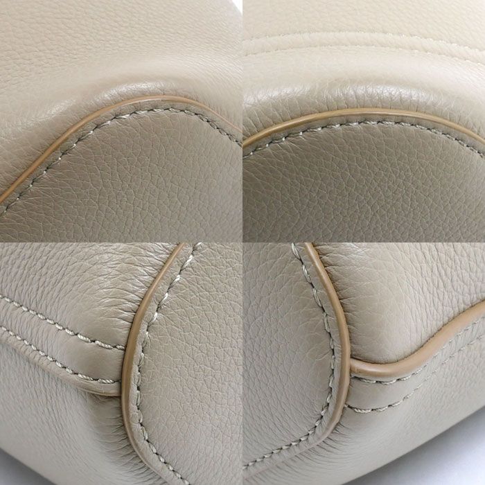 Loewe Pebble Bucket Mini 2-Way Shoulder Bag Sand — view 6