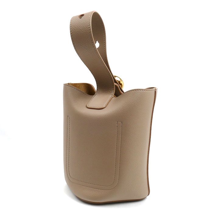 Loewe Pebble Bucket Mini 2-Way Shoulder Bag Sand — view 2