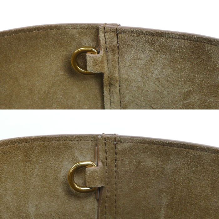 Loewe Pebble Bucket Mini 2-Way Shoulder Bag Sand — view 7