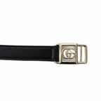 Gucci Double Buckle Belt Leather Black — view 3