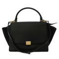 Celine Trapeze 2-Way Shoulder Bag Leather Black KH