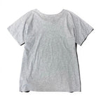 Hermes Print T-Shirt Crew Neck Top Botanical Pattern 36 Light Gray Cotton — view 3