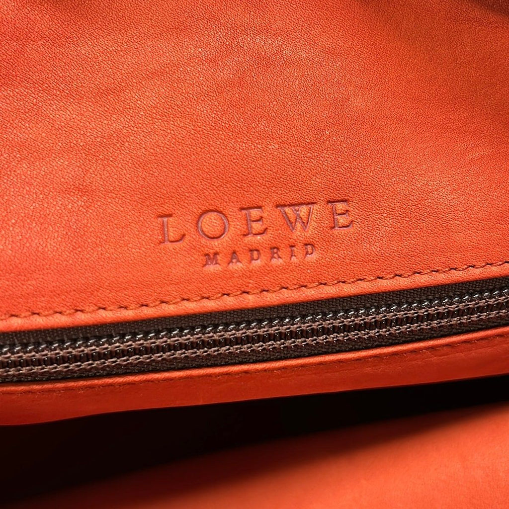 Loewe Handbag Amazona Brown Dark Leather — view 8