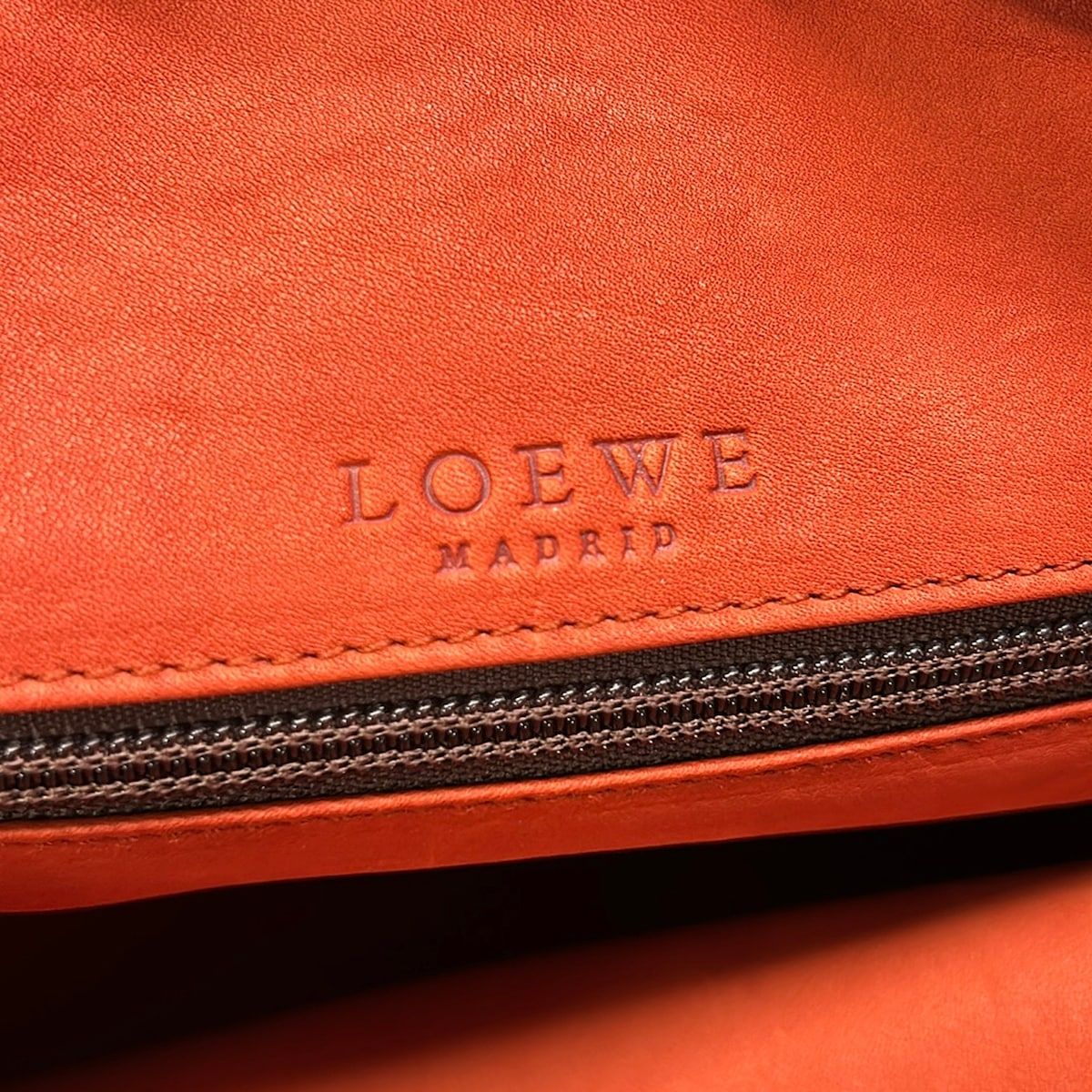 Loewe Handbag Amazona Brown Dark Leather — view 8