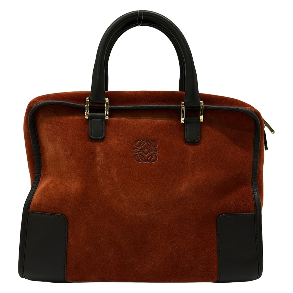 Loewe Handbag Amazona Brown Dark Leather