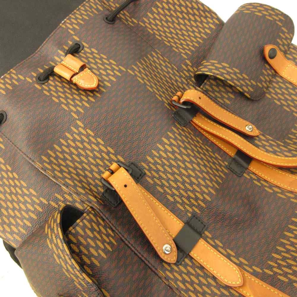 Louis Vuitton Damier Giant LV Squared Christopher MM Brown Backpack — view 8