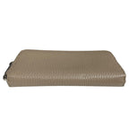 Fendi Wallet Selleria Zip Around Gray Beige Leather — view 6