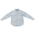 Dior Long Sleeve Shirt Oblique Casli Overshirt 40 Cotton Denim Logo Blue White
