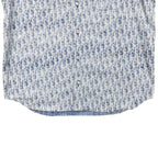 Dior Long Sleeve Shirt Oblique Casli Overshirt 40 Cotton Denim Logo Blue White — view 4