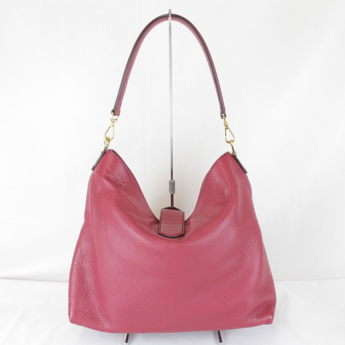 Fendi Price Endi Pink Shoulder Bag Leather — view 2