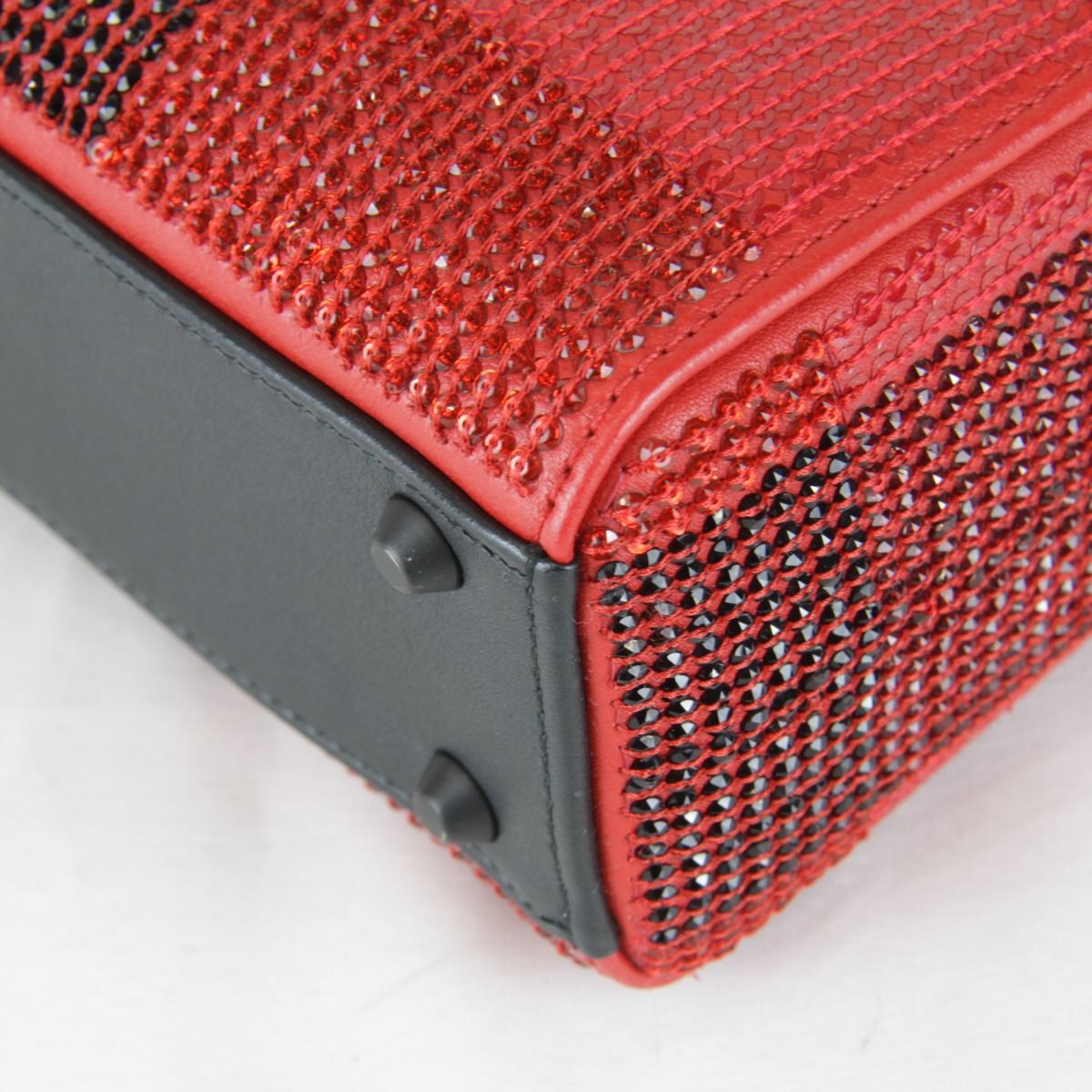 Dior Price Shoulder Bag Leather Rhinestone — view 5