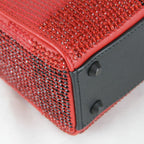 Dior Price Shoulder Bag Leather Rhinestone — view 6