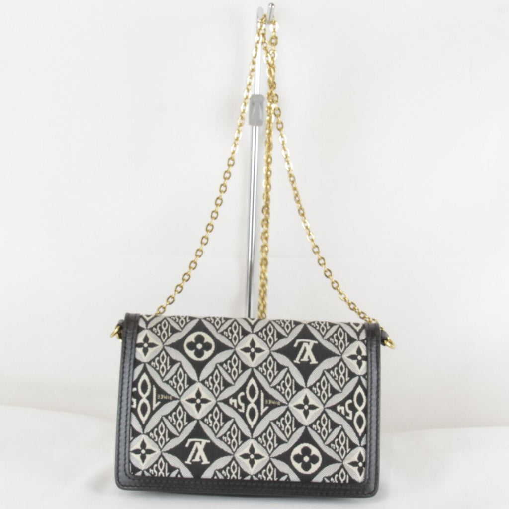 Louis Vuitton Price Jacquard Portefeuille Dauphine Shoulder Bag Canvas Leather — view 2