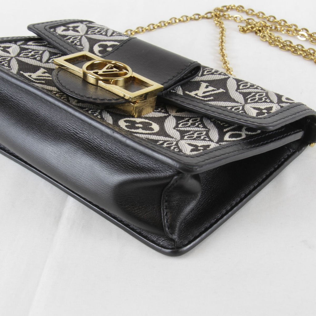 Louis Vuitton Price Jacquard Portefeuille Dauphine Shoulder Bag Canvas Leather — view 5