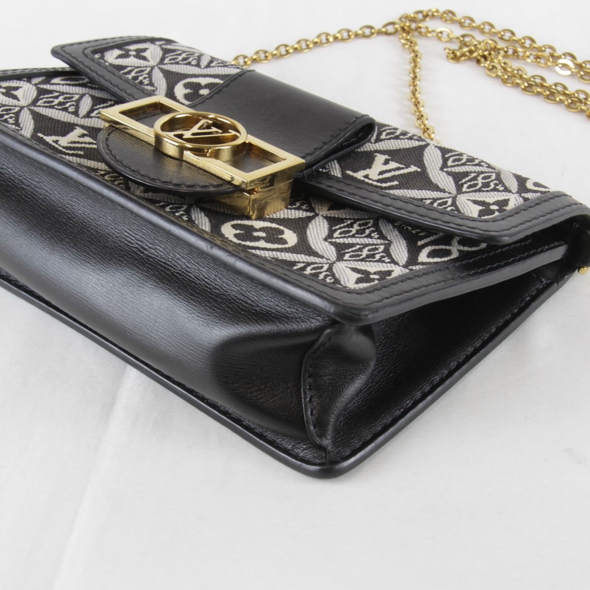 Louis Vuitton Price Jacquard Portefeuille Dauphine Shoulder Bag Canvas Leather — view 5