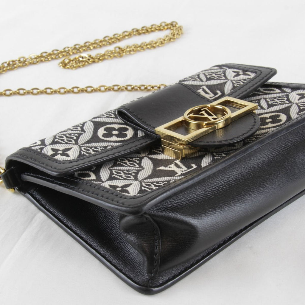 Louis Vuitton Price Jacquard Portefeuille Dauphine Shoulder Bag Canvas Leather — view 4