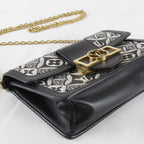 Louis Vuitton Price Jacquard Portefeuille Dauphine Shoulder Bag Canvas Leather — view 4