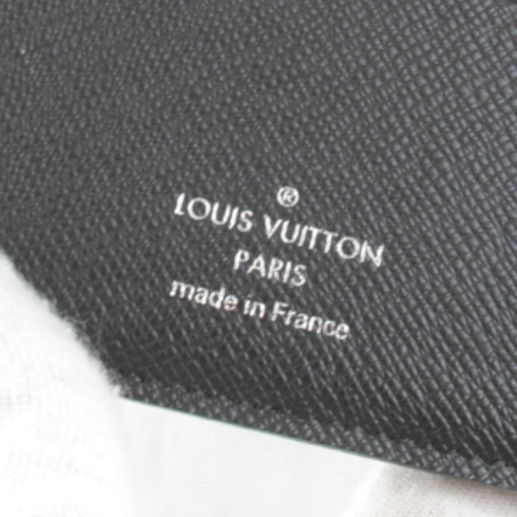 Louis Vuitton Price Portefeuille Americano NM Box Bifold Wallet Taiga Black — view 7
