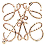 Loewe Anagram Brooch Pin Badge Logo Rose Gold — view 2