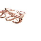 Loewe Anagram Brooch Pin Badge Logo Rose Gold — view 4