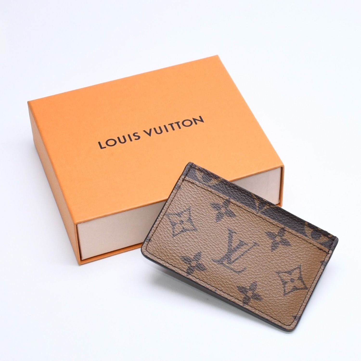 Louis Vuitton Card Case Porte Cartes Simple Monogram Brown