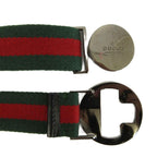 Gucci Ring Belt Canvas Sherry Line Logo Round — view 3