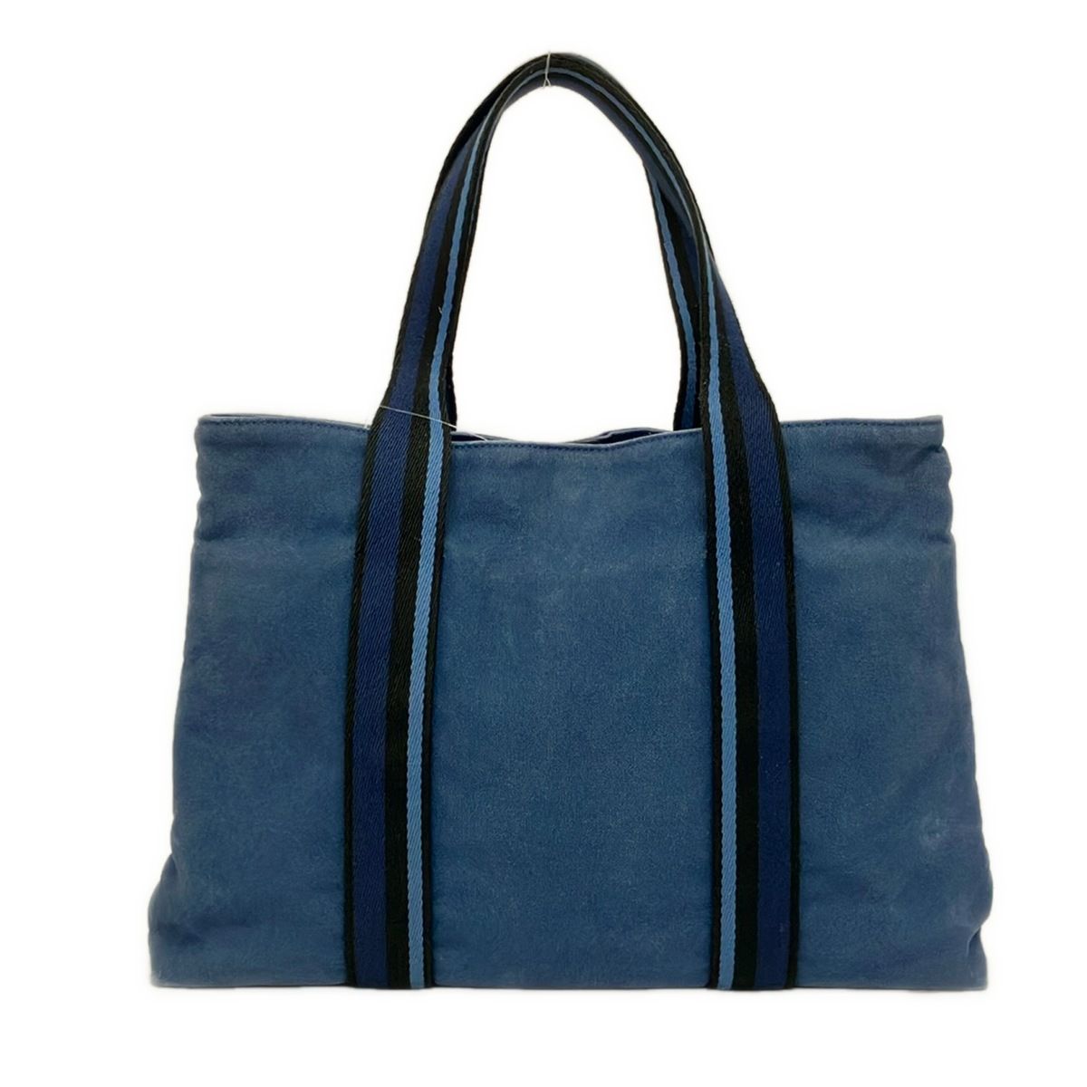 Hermes Tote Troca Horizontal MM Blue Navy Black Leather — view 3