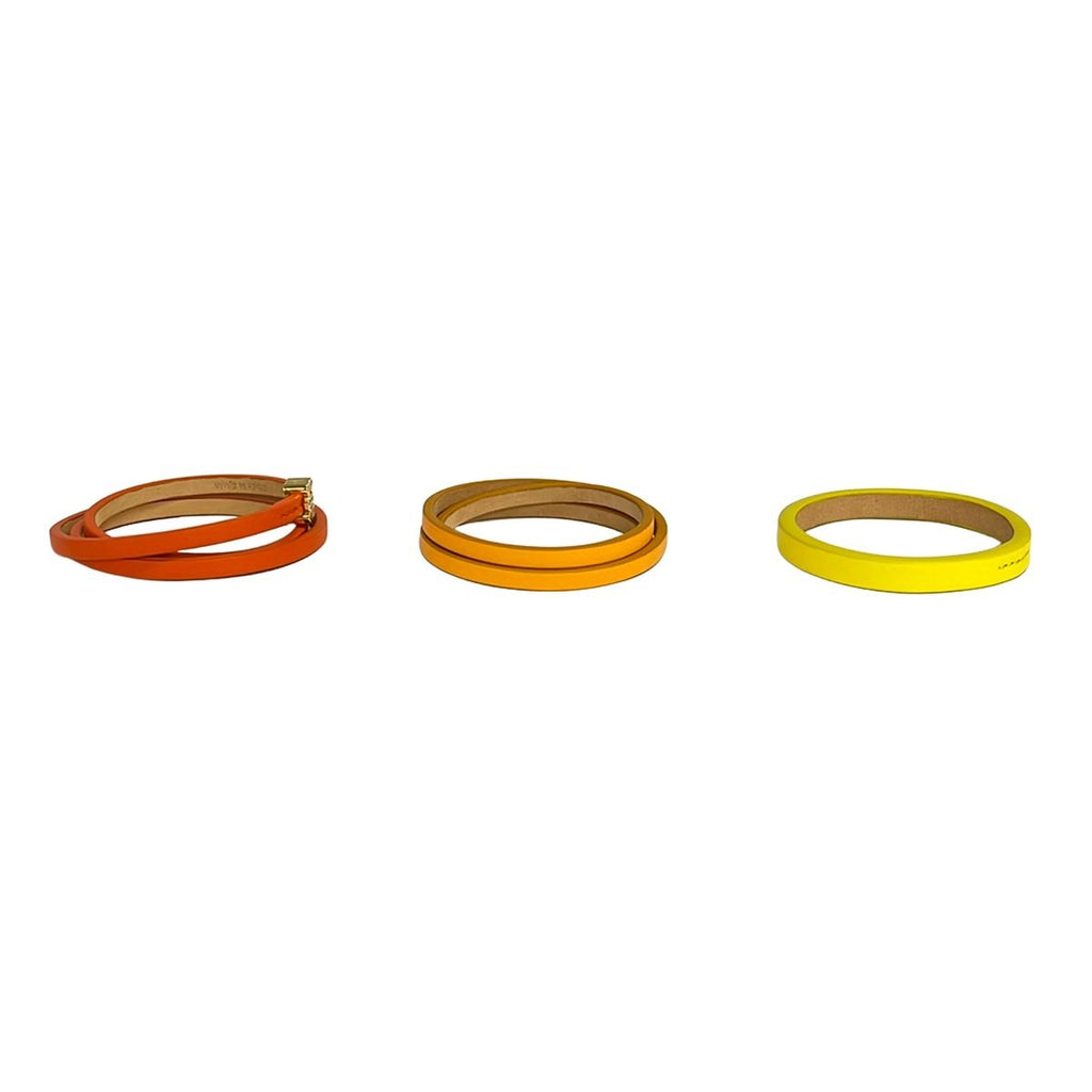 Loewe Bangle Twist Double Bracelet Orange Yellow Set — view 2