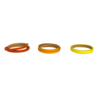 Loewe Bangle Twist Double Bracelet Orange Yellow Set — view 2