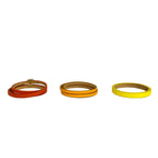 Loewe Bangle Twist Double Bracelet Orange Yellow Set — view 3