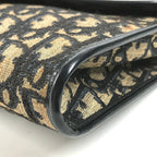 Dior Shoulder Bag Trotter Logo Leather Canvas Navy — view 6