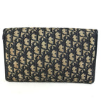 Dior Shoulder Bag Trotter Logo Leather Canvas Navy — view 2