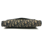 Dior Shoulder Bag Trotter Logo Leather Canvas Navy — view 5