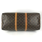 Louis Vuitton Boston Bag Keepall 50 Monogram Canvas Brown — view 5