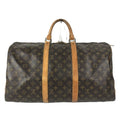 Louis Vuitton Boston Bag Keepall 50 Monogram Canvas Brown