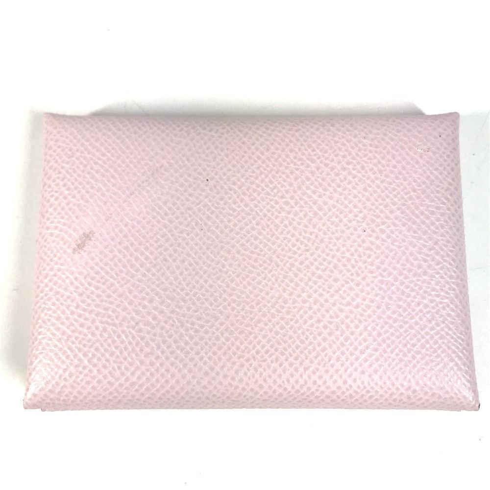 Hermes Bifold Wallet Calvi Duo Epsom Movpel Pink — view 2
