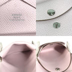 Hermes Bifold Wallet Calvi Duo Epsom Movpel Pink — view 8