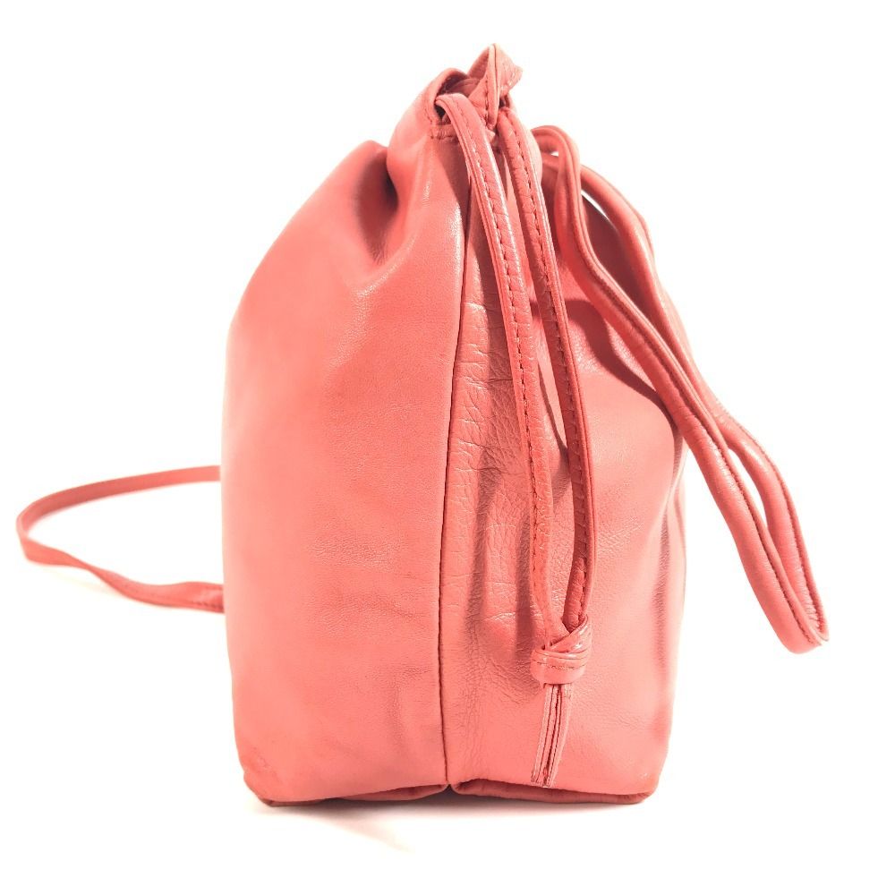 Loewe Shoulder Bag Anagram Logo Nappa Leather Red Pink — view 3
