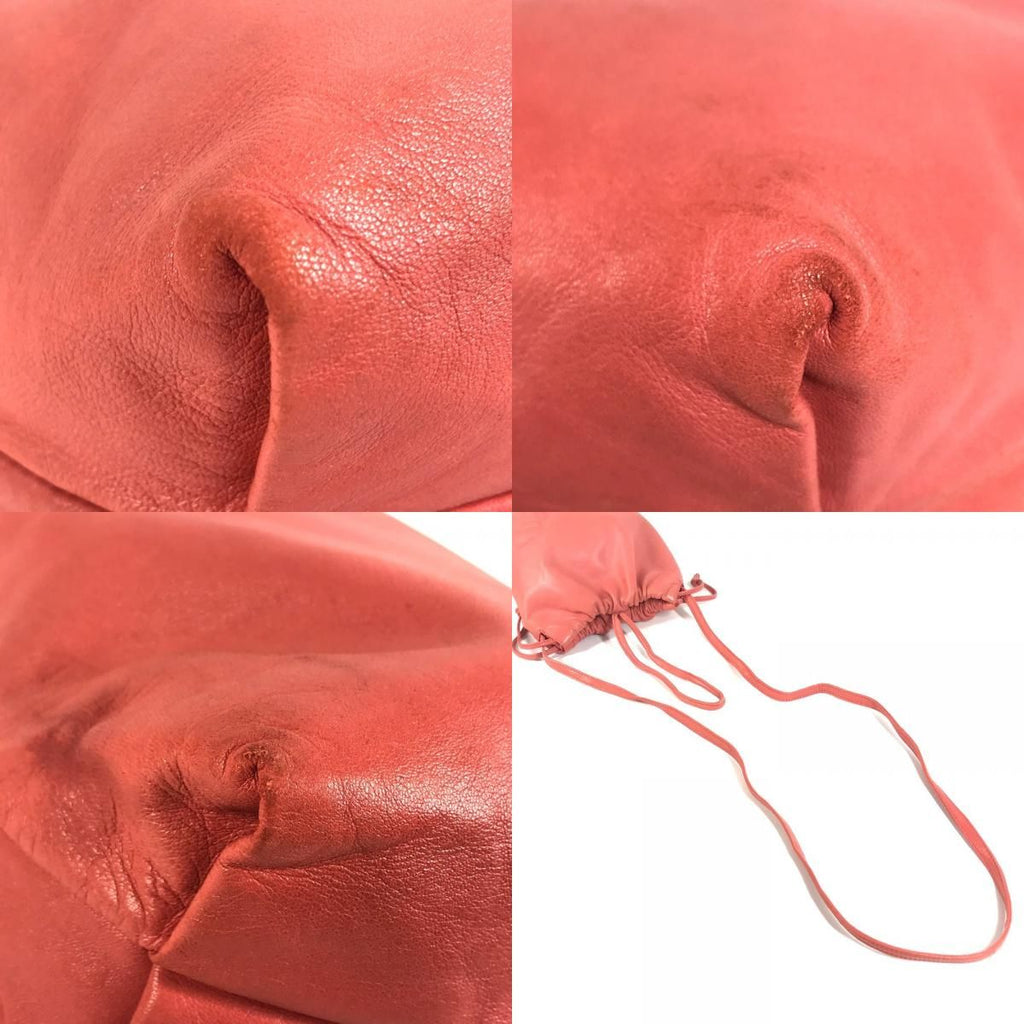 Loewe Shoulder Bag Anagram Logo Nappa Leather Red Pink — view 8