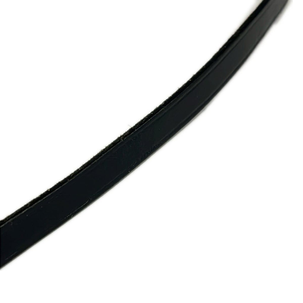 Hermes Bracelet Kelly Ardion Leather Black Silver Triple Strand — view 4