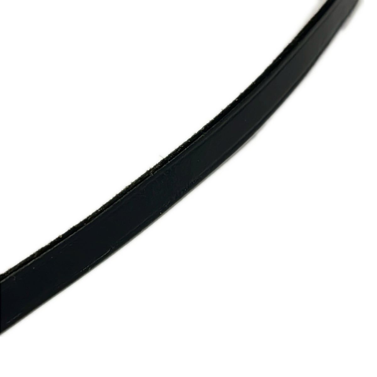 Hermes Bracelet Kelly Ardion Leather Black Silver Triple Strand — view 4