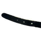 Hermes Bracelet Kelly Ardion Leather Black Silver Triple Strand — view 8