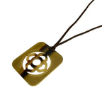 Hermes Necklace Lift GM Beige Dark Brown Gold