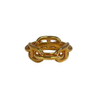 Hermes Scarf Ring Chaine D'ancre Pink Gold — view 2