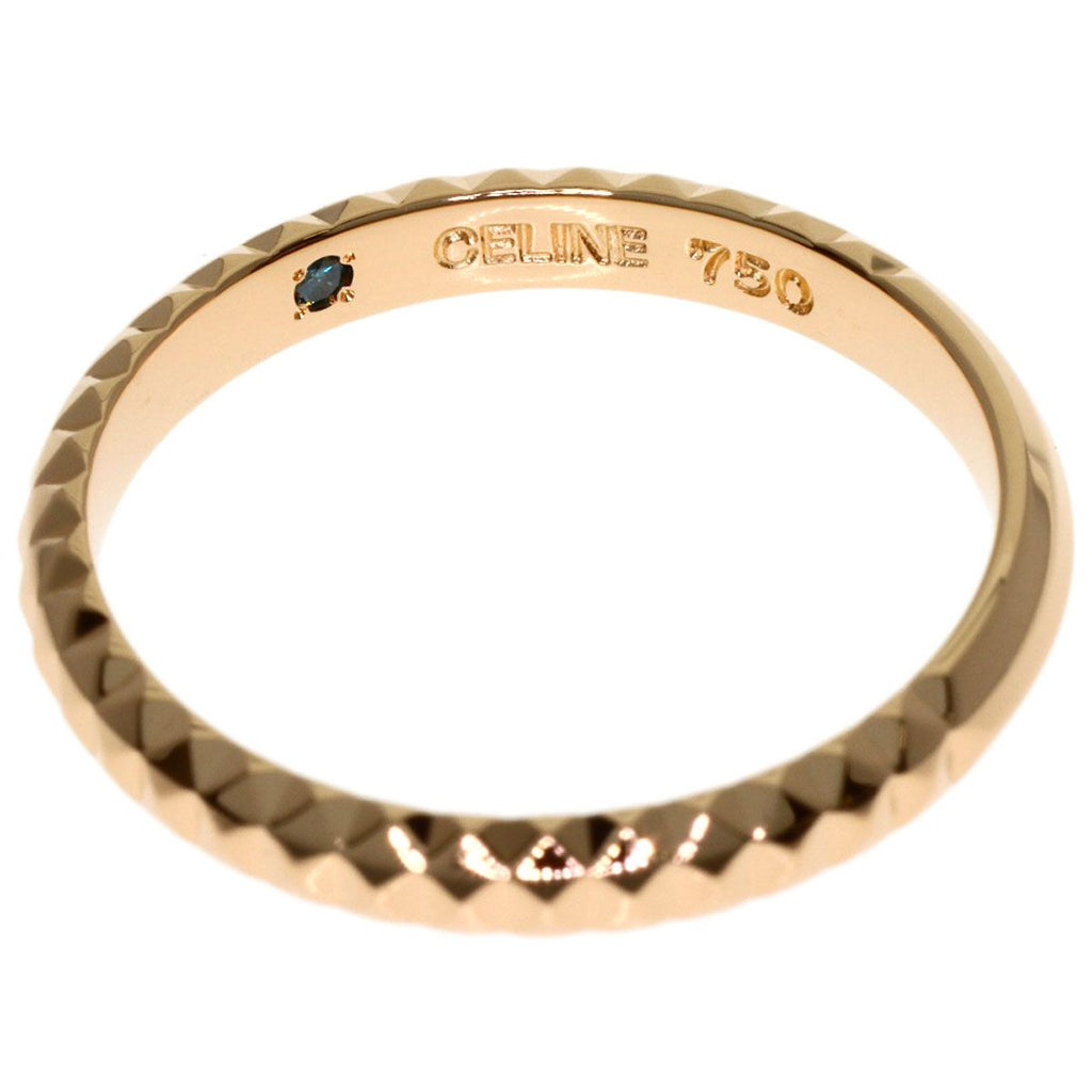 Celine Inner Saffiano Ring 18k Pink Gold — view 4