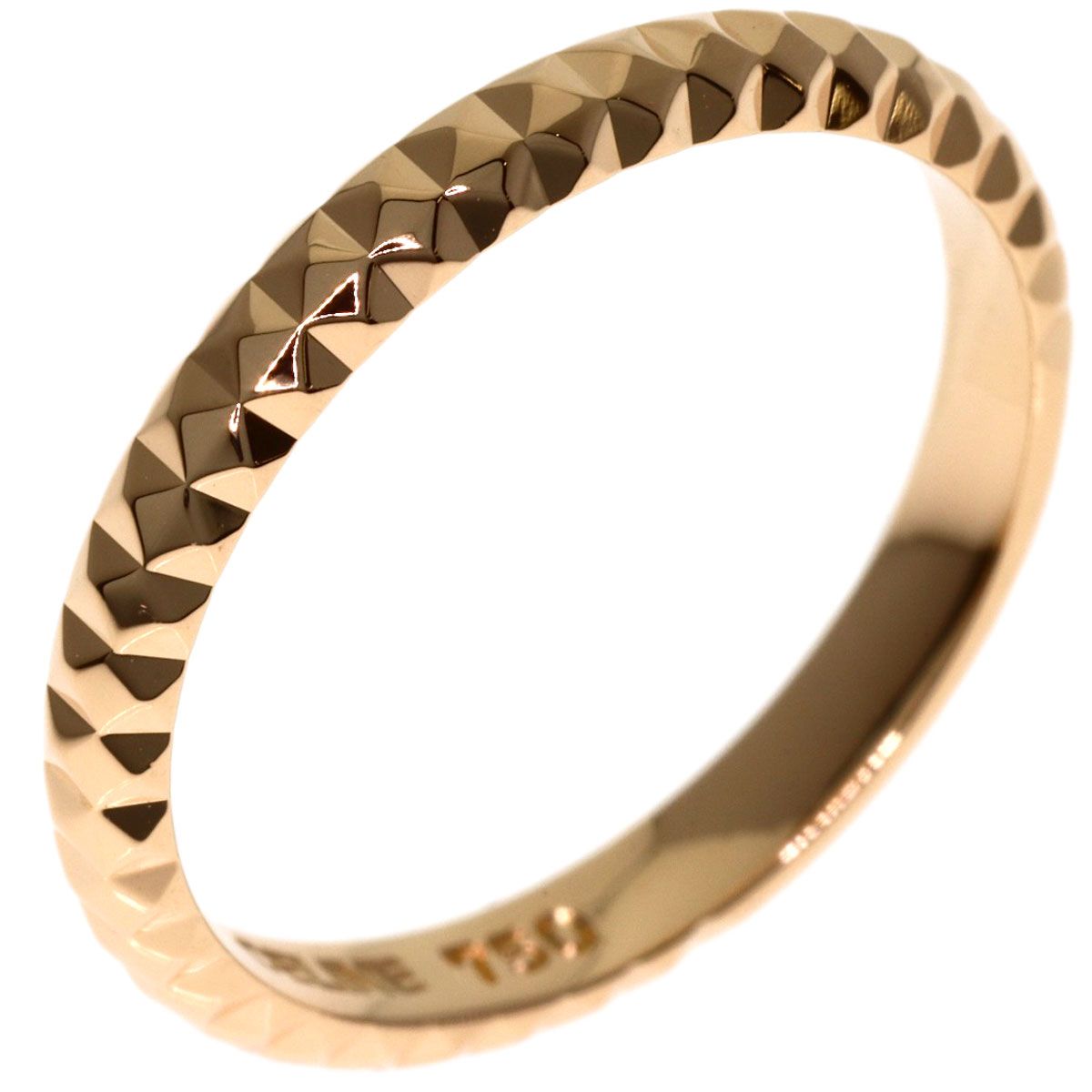 Celine Inner Saffiano Ring 18k Pink Gold — view 2